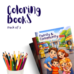 Family & Community – 3 Coloring Books